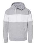 J. America Varsity Fleece Colorblocked Hooded Sweatshirt 8644