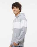J. America Varsity Fleece Colorblocked Hooded Sweatshirt 8644