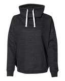 Women’s Mélange Fleece Cowl Neck Sweatshirt
