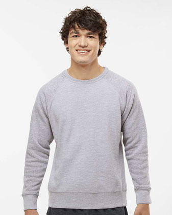 Ripple Fleece Raglan Crewneck Sweatshirt