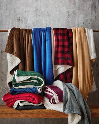 Alpine Fleece Micro Mink Sherpa Blanket 8712