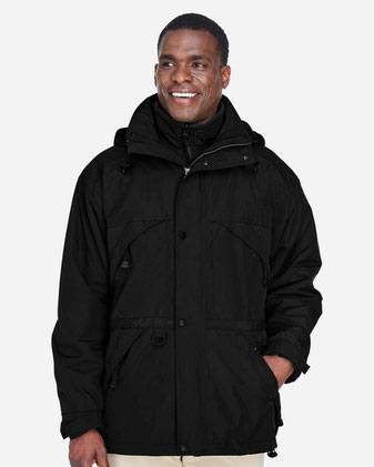 3-in-1 Parka with Dobby Trim