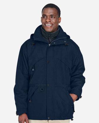3-in-1 Parka with Dobby Trim