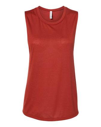 BELLA + CANVAS Women's Flowy Scoop Muscle Tank 8803