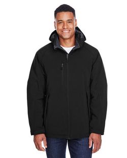 North End Glacier Insulated Three-Layer Fleece Soft Shell Hood Jacket with Detachable Hood 88159 North End Glacier Insulated Three-Layer Fleece Soft Shell Hood Jacket with Detachable Hood 88159
