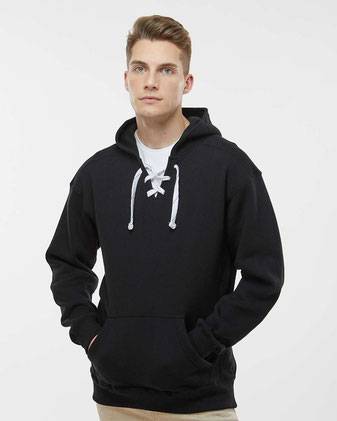 J. America Sport Lace Hooded Sweatshirt 8830J
