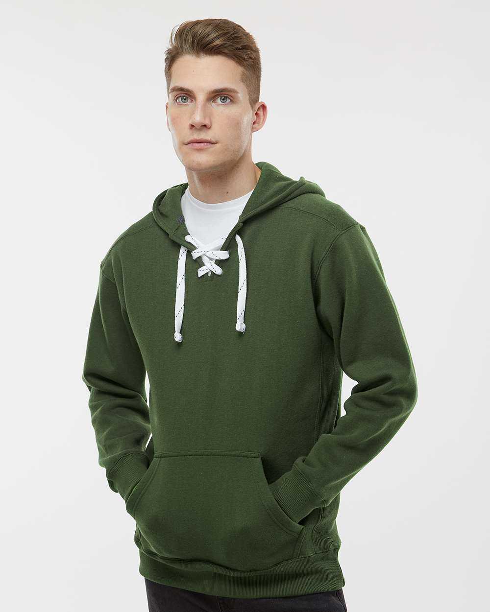 J. America Sport Lace Hooded Sweatshirt 8830J