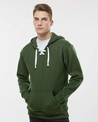 J. America Sport Lace Hooded Sweatshirt 8830J