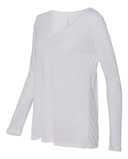 Women's Flowy Long Sleeve V-Neck Tee