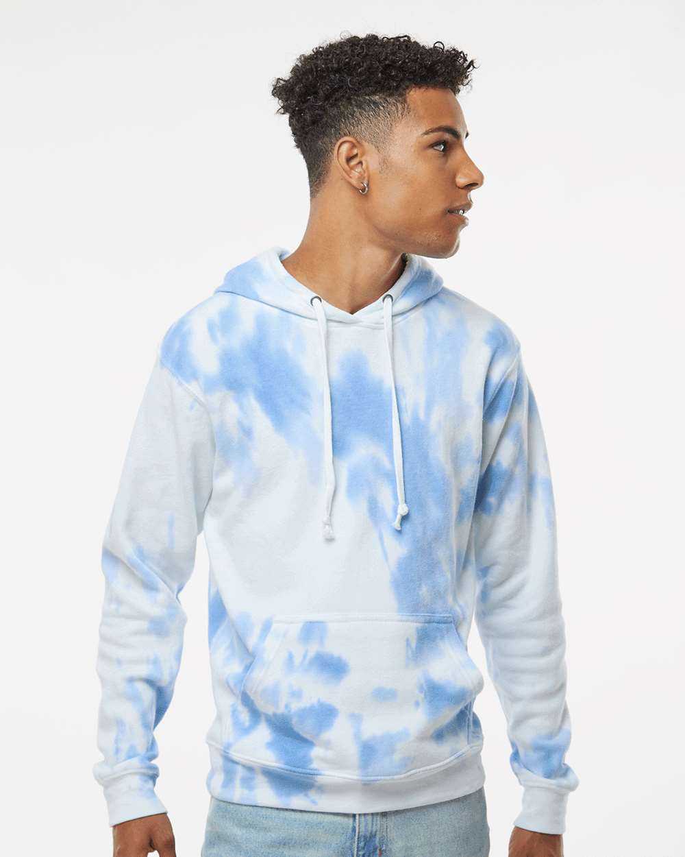 J. America Tie-Dyed Fleece Hooded Sweatshirt 8861J
