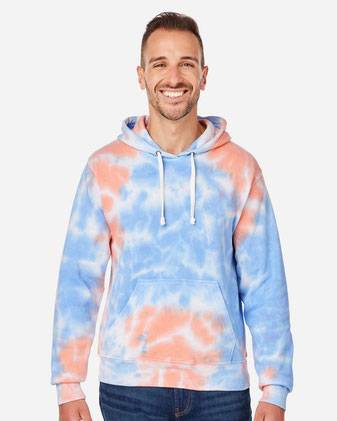 J. America Tie-Dyed Fleece Hooded Sweatshirt 8861J