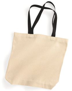 Liberty Bags Natural Tote with Contrast-Color Handles 8868 Liberty Bags Natural Tote with Contrast-Color Handles 8868