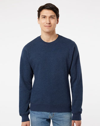 J. America Triblend Fleece Crewneck Sweatshirt 8870J