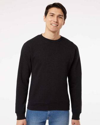 J. America Triblend Fleece Crewneck Sweatshirt 8870J