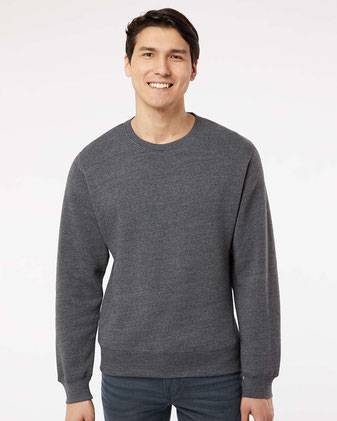J. America Triblend Fleece Crewneck Sweatshirt 8870J