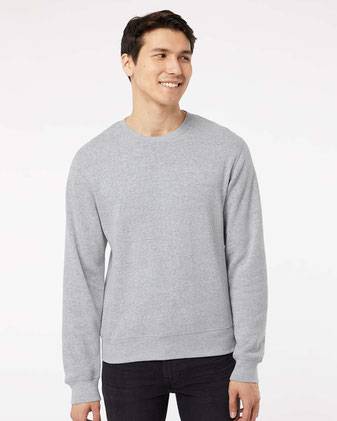J. America Triblend Fleece Crewneck Sweatshirt 8870J