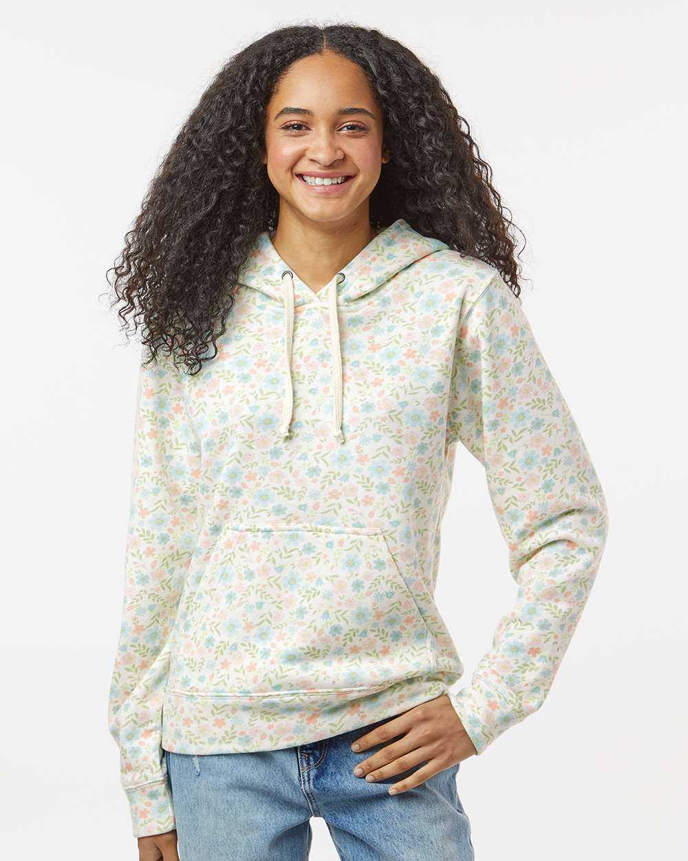 J. America Triblend Fleece Hooded Sweatshirt 8871J