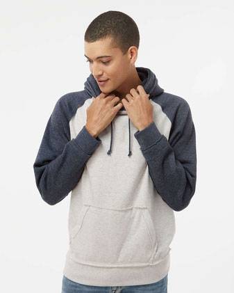 J. America Vintage Heather Hooded Sweatshirt 8885
