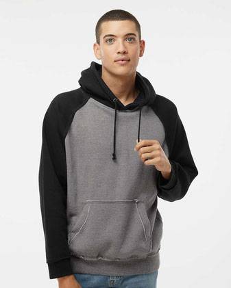 J. America Vintage Heather Hooded Sweatshirt 8885