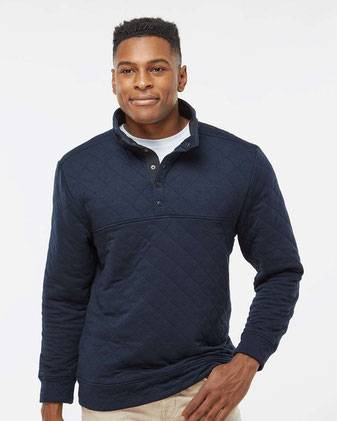 J. America Quilted Snap Pullover 8890J