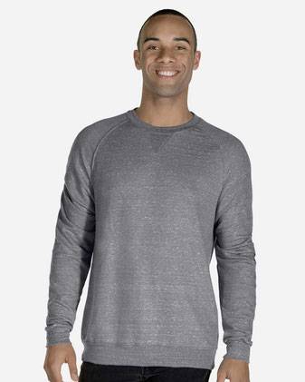 JERZEES Snow Heather French Terry Crewneck Sweatshirt 91MR