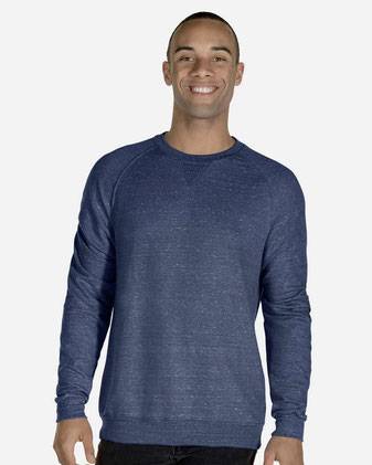 JERZEES Snow Heather French Terry Crewneck Sweatshirt 91MR