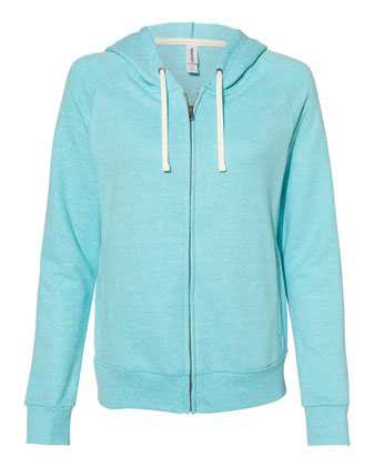 JERZEES Women's Snow Heather French Terry Full-Zip Hooded Sweatshirt 92WR