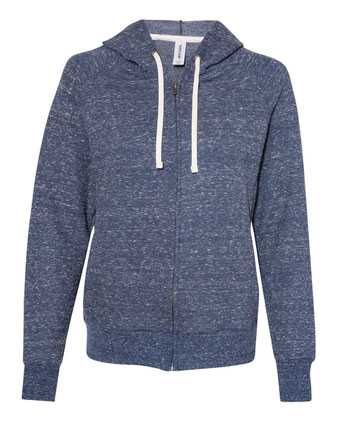 JERZEES Women's Snow Heather French Terry Full-Zip Hooded Sweatshirt 92WR