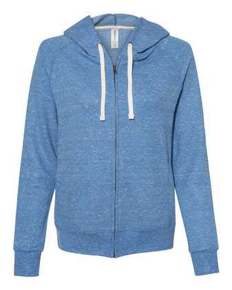 JERZEES Women's Snow Heather French Terry Full-Zip Hooded Sweatshirt 92WR