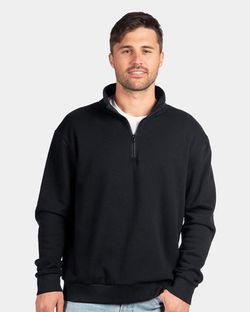Next Level Fleece Quarter-Zip Pullover 9643 Next Level Fleece Quarter-Zip Pullover 9643