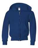 JERZEES NuBlend® Youth Full-Zip Hooded Sweatshirt 993BR