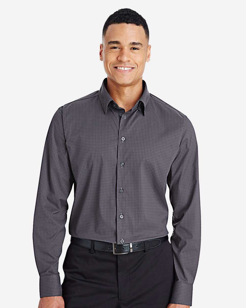 Devon & Jones CrownLux Performance® Tonal Mini Check Woven Dress Shirt DG535