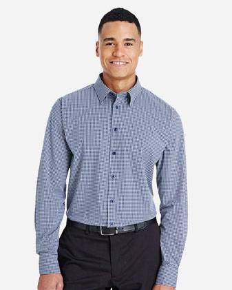 Devon & Jones CrownLux Performance® Tonal Mini Check Woven Dress Shirt DG535