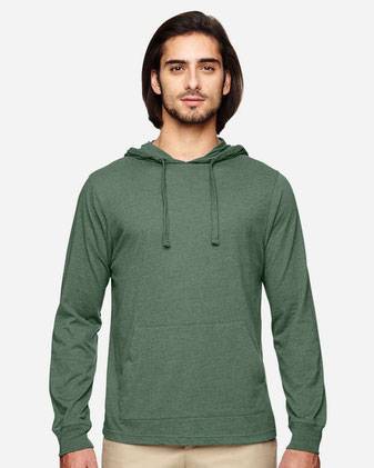 Econscious Eco Jersey Pullover Hooded Long Sleeve T-Shirt EC1085