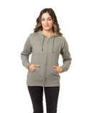 Econscious Women's Heathered Full-Zip Hooded Sweatshirt EC4580