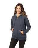 Econscious Women's Heathered Full-Zip Hooded Sweatshirt EC4580