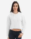 Women's Cropped Fleece Hooded Sweatshirt