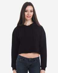 Women's Cropped Fleece Hooded Sweatshirt
