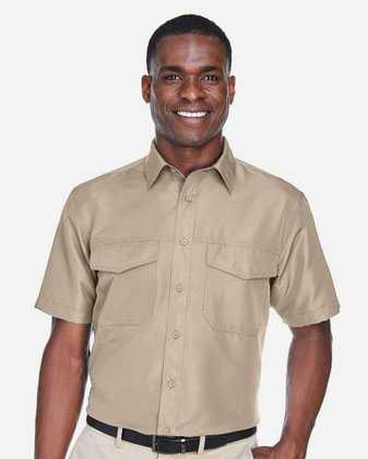 Harriton Key West Short Sleeve Performance Staff Shirt M580