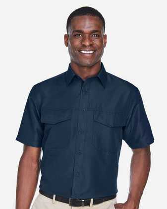 Harriton Key West Short Sleeve Performance Staff Shirt M580