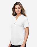 North End Women's JAQ Snap-Up Stretch Performance Polo NE100W