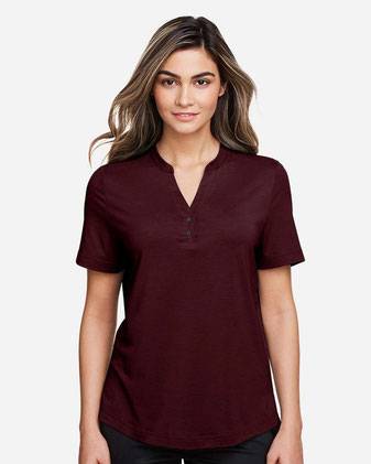 North End Women's JAQ Snap-Up Stretch Performance Polo NE100W