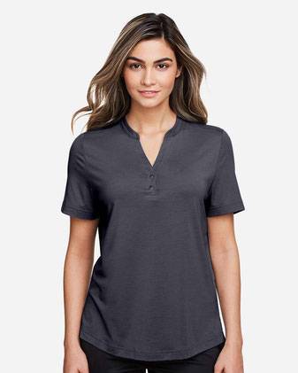 North End Women's JAQ Snap-Up Stretch Performance Polo NE100W