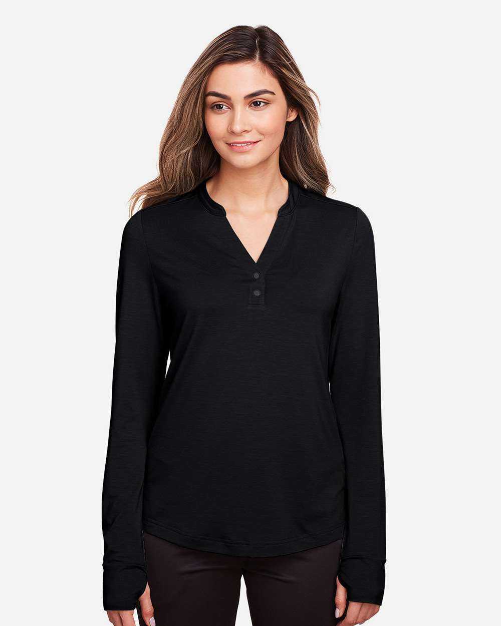 North End Women's JAQ Snap-Up Stretch Performance Pullover NE400W