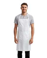 Recycled Bib Apron with Pocket