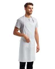 Recycled Bib Apron with Pocket