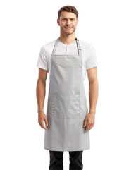 Recycled Bib Apron with Pocket