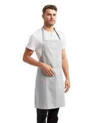 Recycled Bib Apron with Pocket
