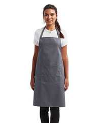 Recycled Bib Apron with Pocket