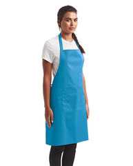 Recycled Bib Apron with Pocket